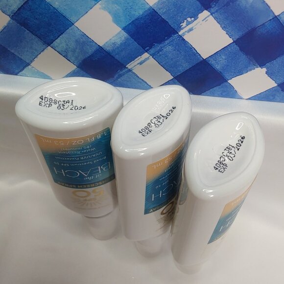 BATH & BODY WORKS 'AT THE BEACH' 3-PIECE SUNSCREEN SPRAY SPF50 TRAVEL SIZE SET - Picture 14 of 16